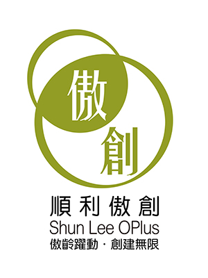 「順利傲創」中心標誌